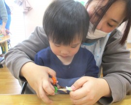 今日のもも組の様子🍑