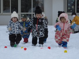 雪中運動会